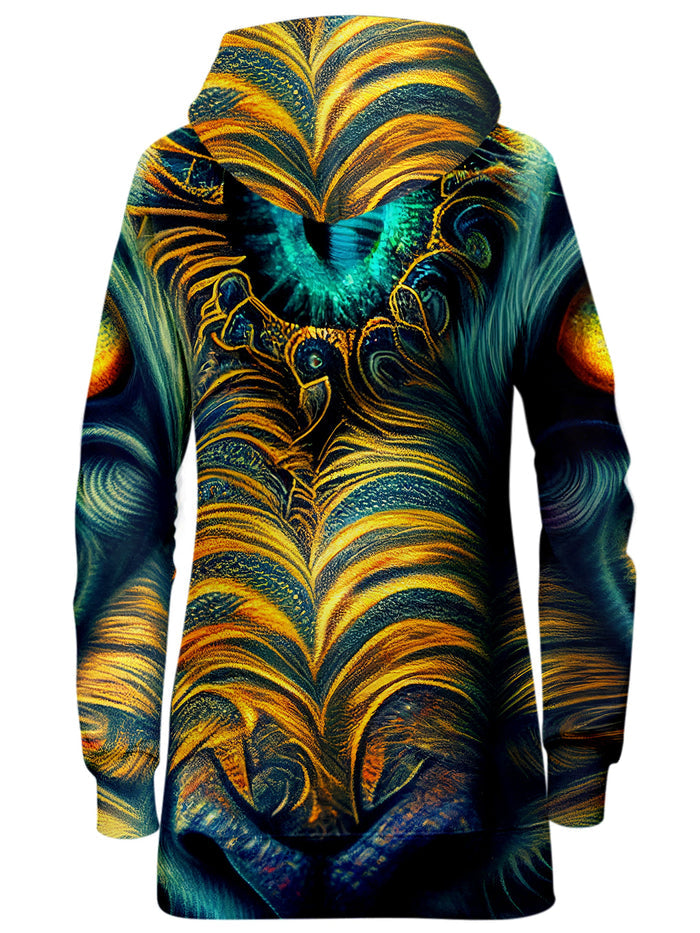 Tiger Eyes Psychedelic Hoodie Dress iEDM Epic Hoodie