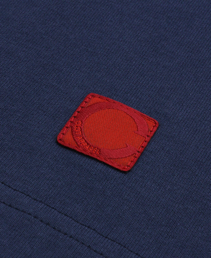 Trapezoid Pattern T-Shirt (Navy)
