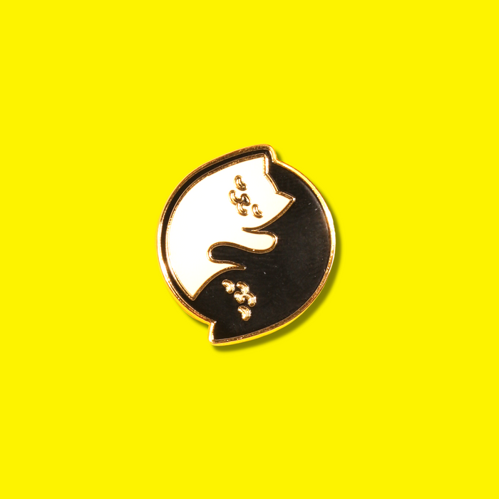 Ying Yang Cats Enamel Pin