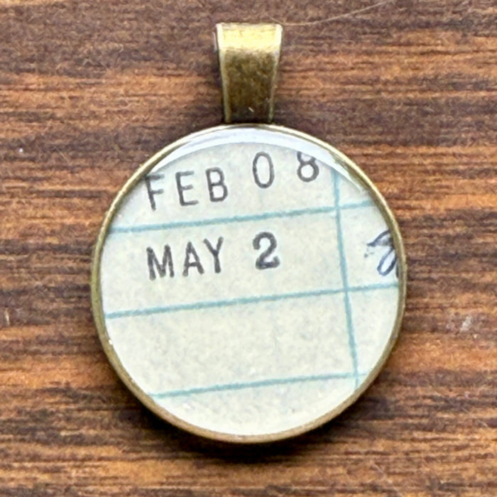 Book Lover Necklace -- February 8 May 2