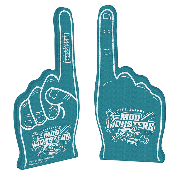 #1 Foam Finger-Primary Logo-Teal