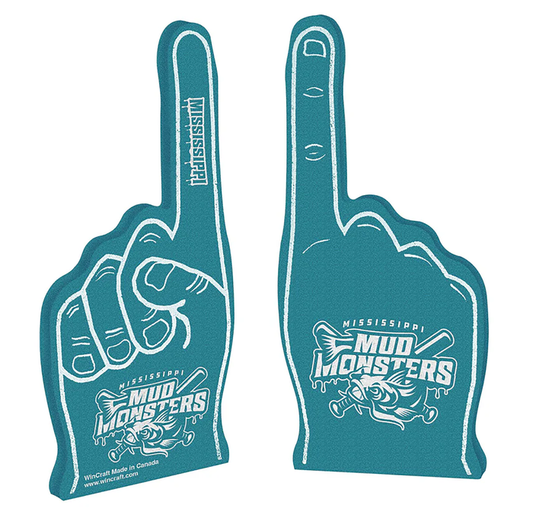 #1 Foam Finger-Primary Logo-Teal