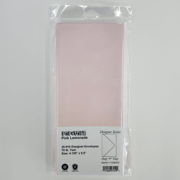 #10 Pink Lemonade Envelopes 25/Package