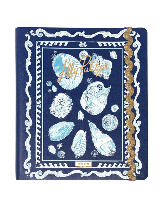 Lilly Pulitzer - 17 Month Soft Cover Planner - Resort White Shell Shine