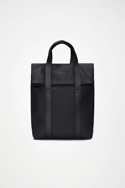 RAINS 2 Way Tote Backpack Mini Black 8L H35.50 x D9 x W25 cm Backpack