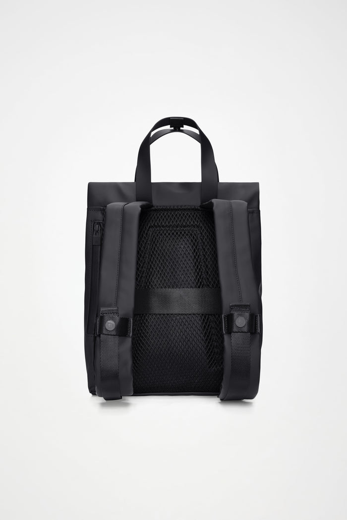 RAINS 2 Way Tote Backpack Mini Black 8L H35.50 x D9 x W25 cm Backpack