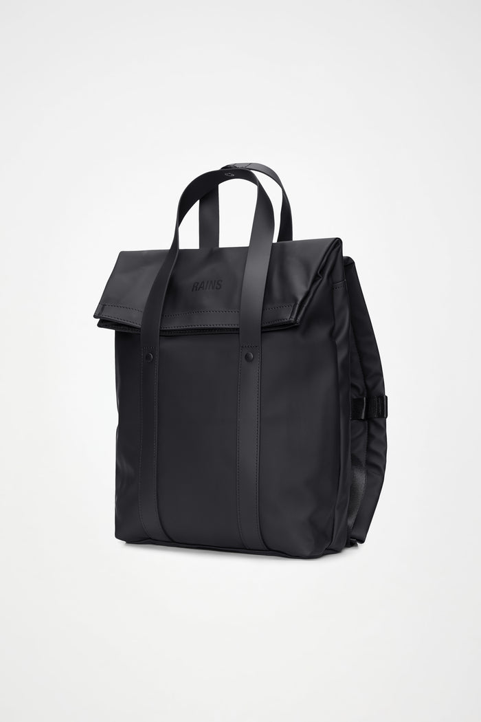 RAINS 2 Way Tote Backpack Mini Black 8L H35.50 x D9 x W25 cm Backpack