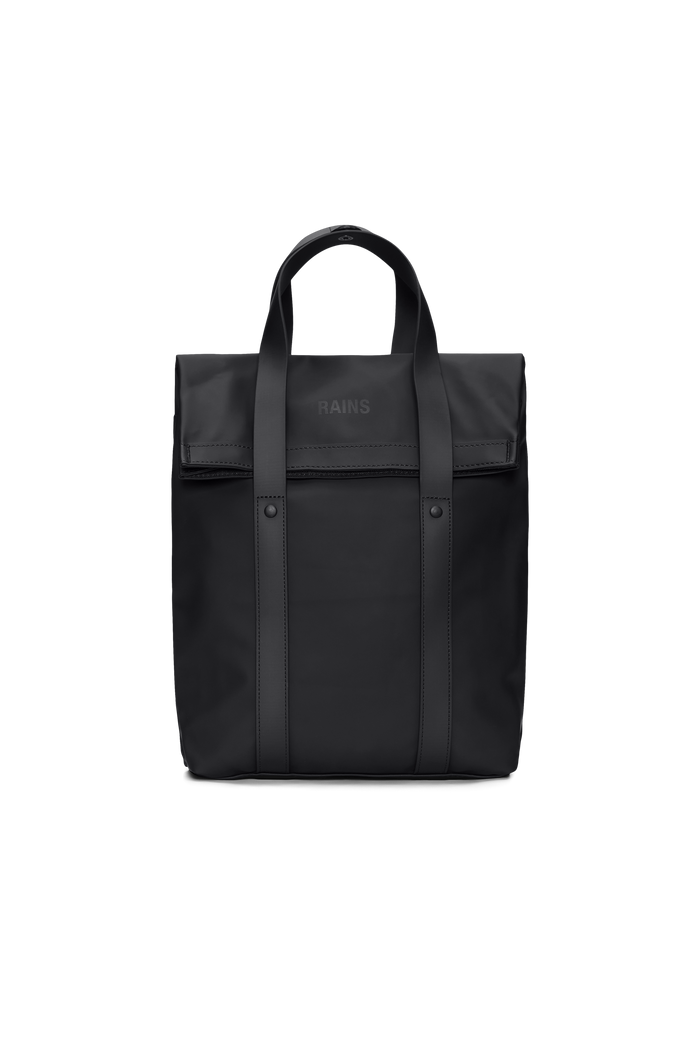 RAINS 2 Way Tote Backpack Mini Black 8L H35.50 x D9 x W25 cm Backpack
