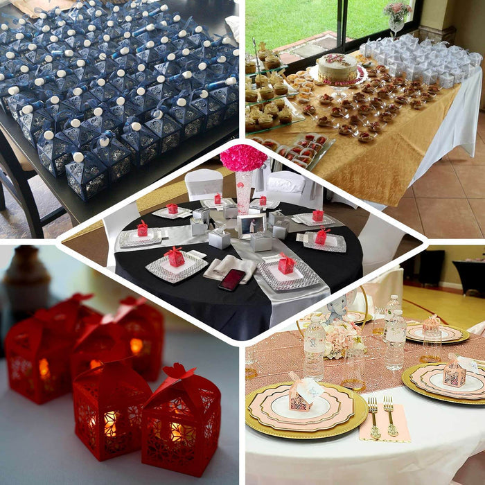 Decorative table settings and party favors for a festive celebration.