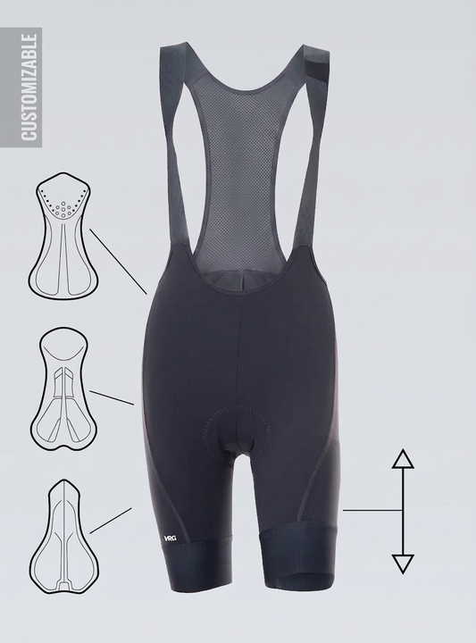 329 MFU CUSTOM VRG TITANIO GREY BIB SHORTS - WOMEN