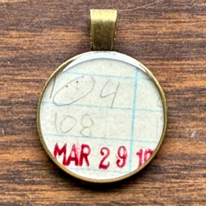 Book Lover Necklace -- March 29