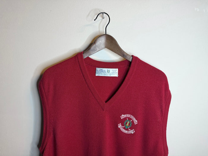 St Andrews Old Course knitted slipover - Red (XL/XXL)