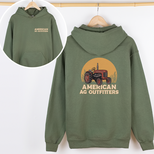 AAO Sunset Tractor– Hoodie - Front & Back!