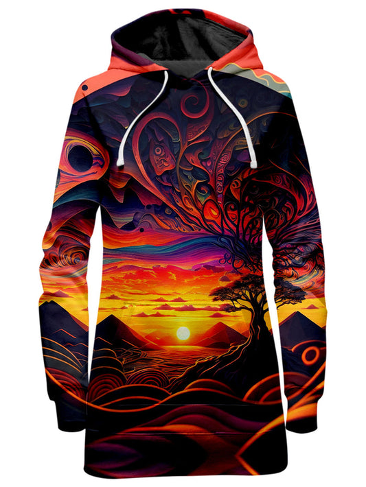 Acid Sunset Hoodie Dress iEDM Epic Hoodie