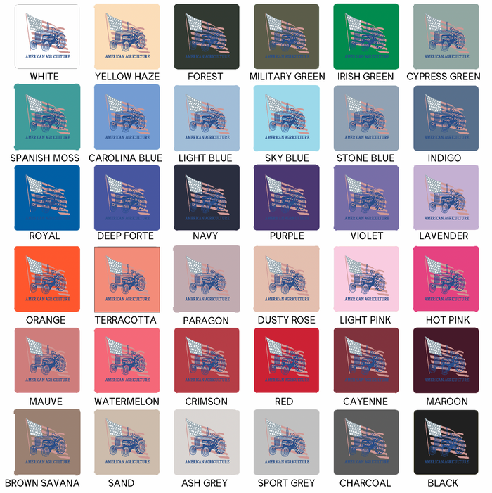 American Agriculture Tractor Flag – Crewneck