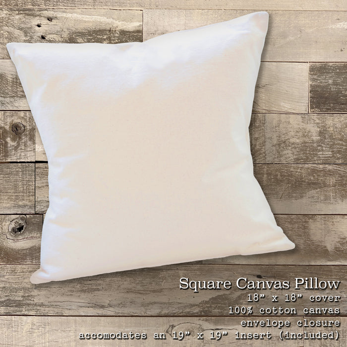 Anchor Home Sweet Home - Custom Square Canvas Pillow