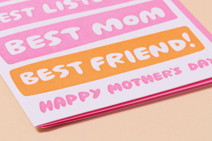 And Here We Are Greeting Card - Best Hugger/Mom/Friend