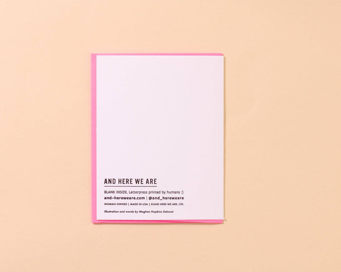 And Here We Are Greeting Card - Best Hugger/Mom/Friend