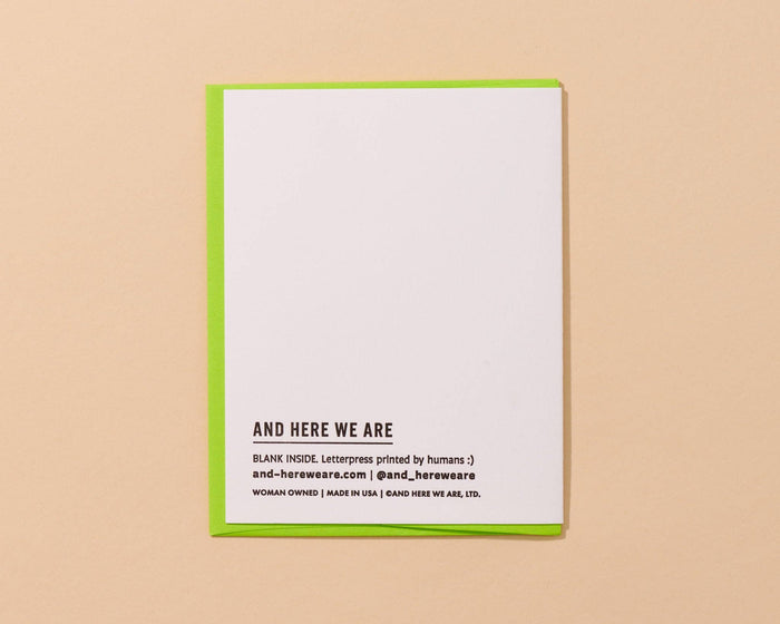And Here We Are Greeting Card - Farter’s Day