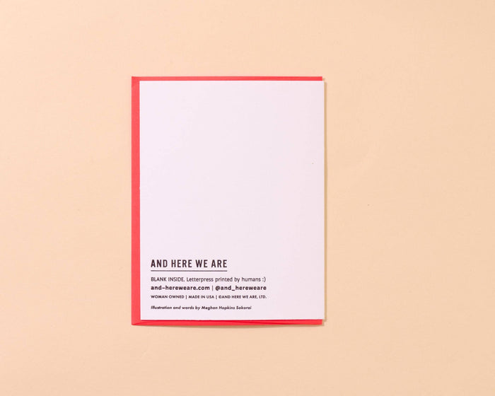 And Here We Are Greeting Card - My Dad is Rad