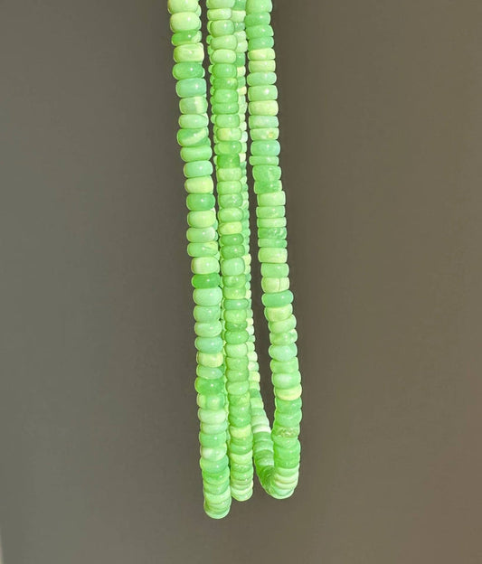 Anokhi Green Handmade Gemstone Necklace - Bright Green Neon Opal