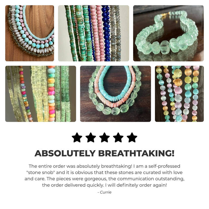 Anokhi Green Handmade Gemstone Necklace - Candy Opal