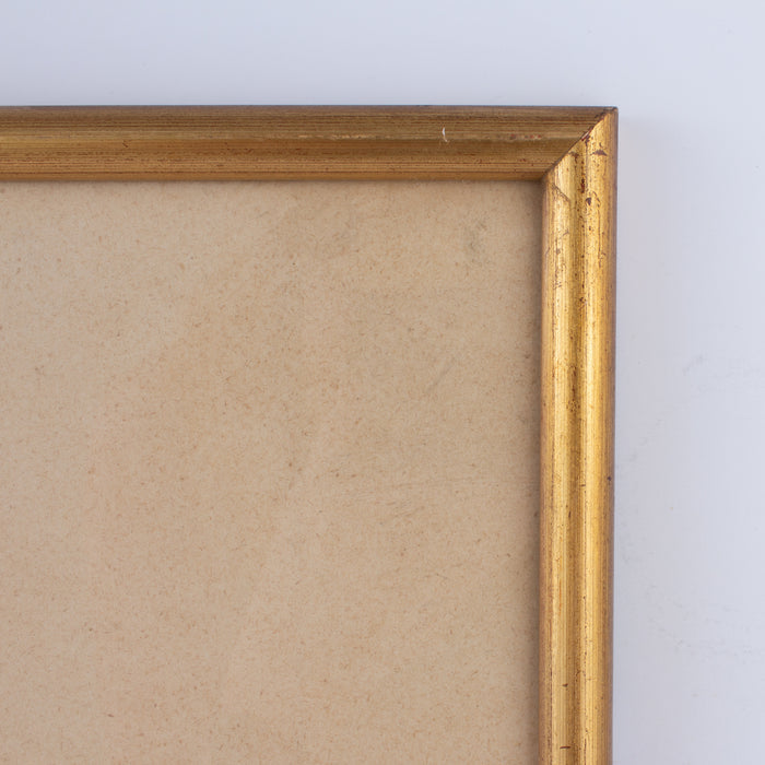 Antique French Fashion Print in Frame