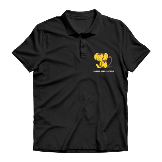 Baby banana monkey Premium Adult Polo Shirt