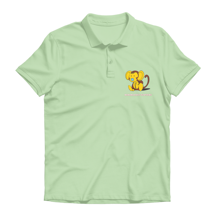Baby banana monkey Premium Adult Polo Shirt