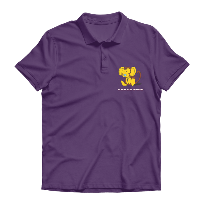 Baby banana monkey Premium Adult Polo Shirt