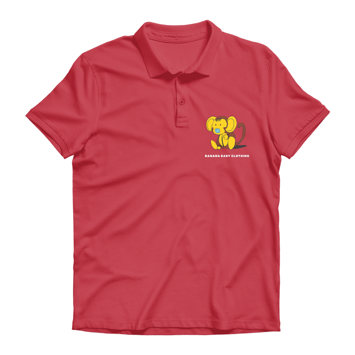 Baby banana monkey Premium Adult Polo Shirt