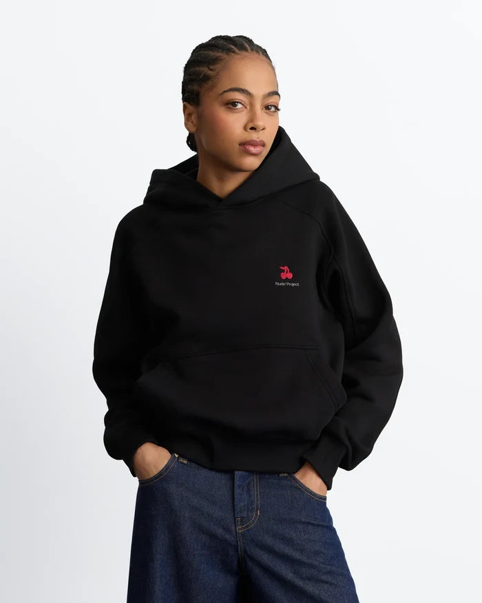 Basic Cherry Hoodie Black
