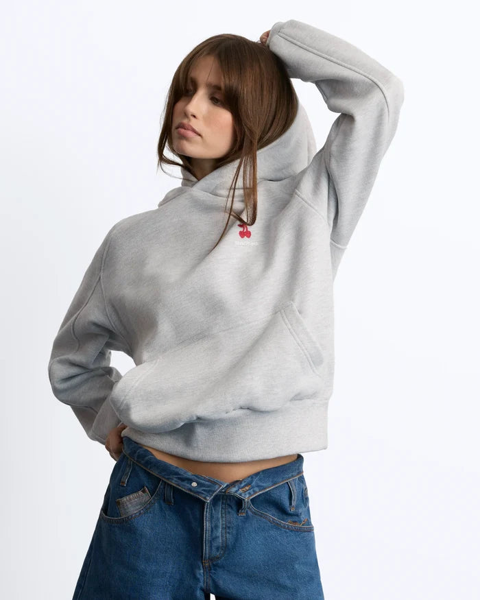 Basic Cherry Hoodie Grey