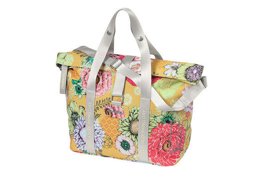 basil bloom field handbag combination front bag/side pannier
