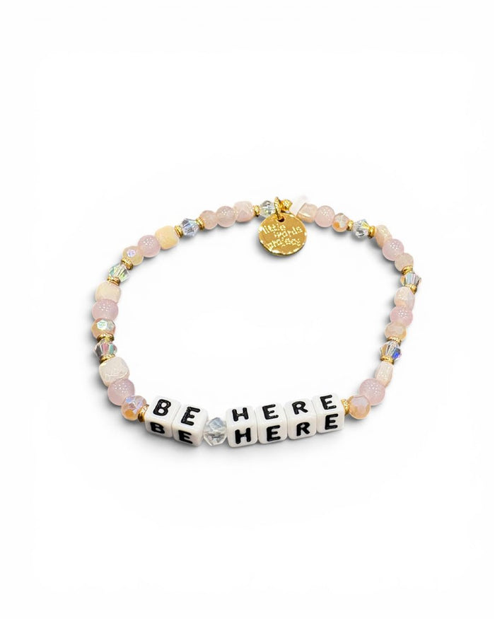 Little Words Project - Be Here Bracelet - White
