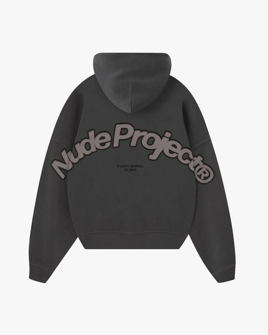 Beast Zip-Up Hoodie Ash