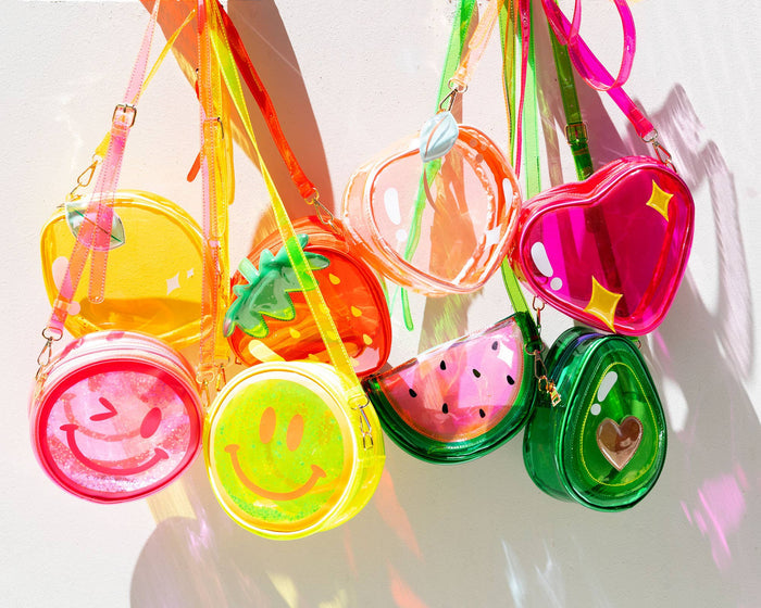 Bewaltz - Jelly Handbag - Yellow Smiley Face