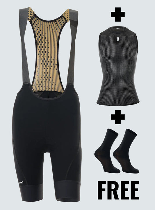 BIB SHORTS WITH FREE BASELAYER & SOCKS - WOMEN