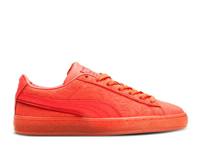 Puma Big Kids' Suede Triplex Mono Jr Hot Pink Shoes 384377-01