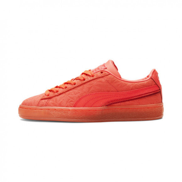 Puma Big Kids' Suede Triplex Mono Jr Hot Pink Shoes 384377-01