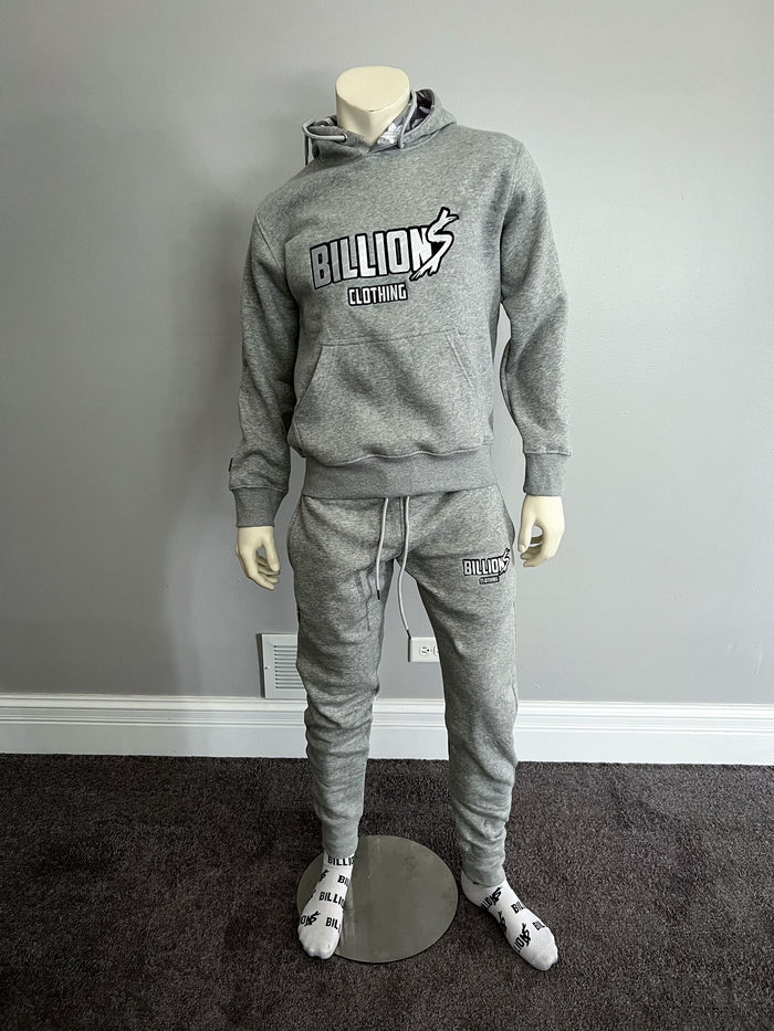 Billion$ Grey Pullover Hoodie