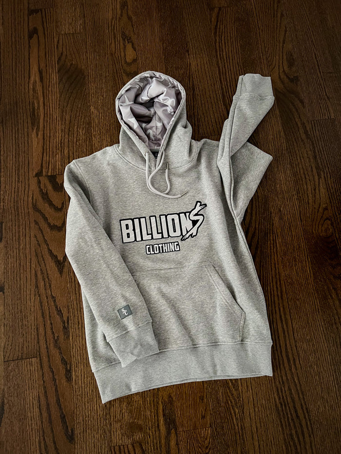 Billion$ Grey Pullover Hoodie
