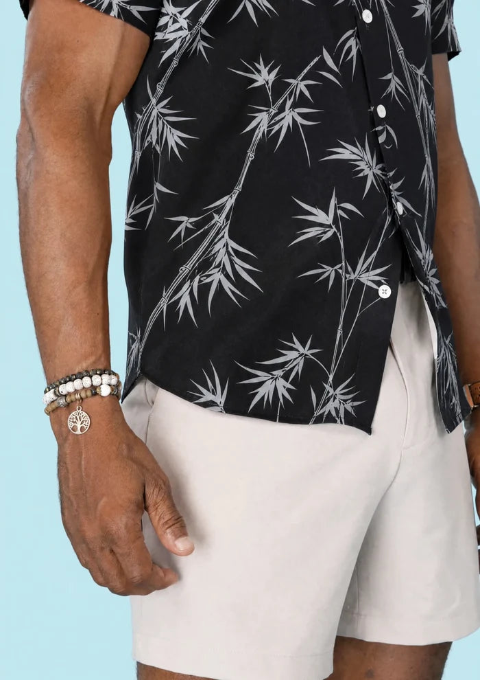 Black Bamboo Silk Shirt - SARTORO