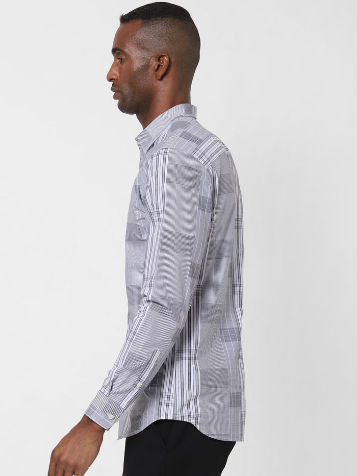 Black Check Full Sleeves Shirt