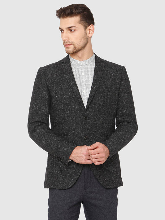 Black Double Button Blazer