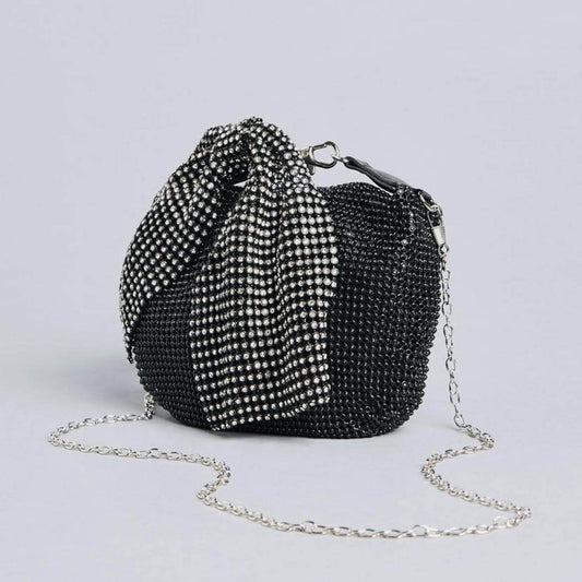 BLACK EMBELLISHED POTLI BAG FOR WOMENS - Dubai Offers Today