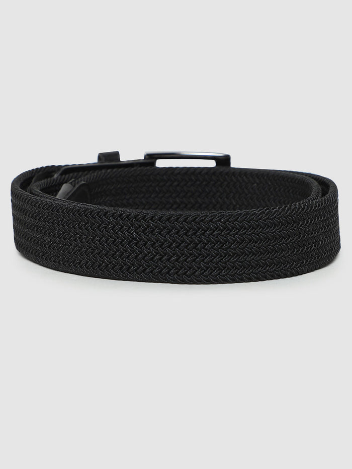 Black Webbing Detail Belt