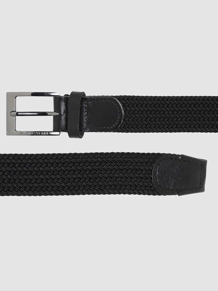 Black Webbing Detail Belt