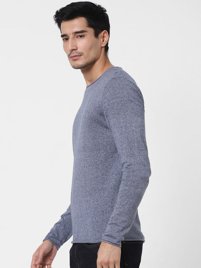 Blue Crew Neck T-Shirt
