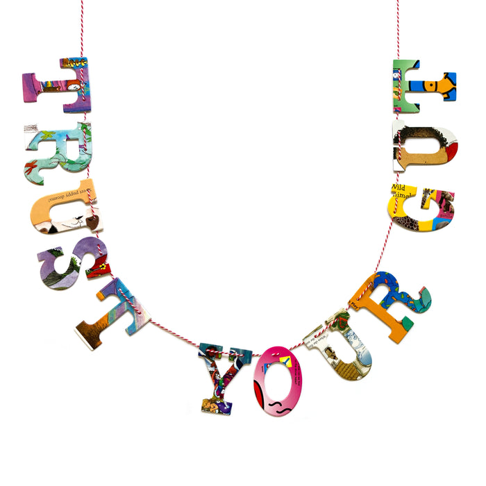 Board Book Garland DIY Kit TRUST YOUR GUT